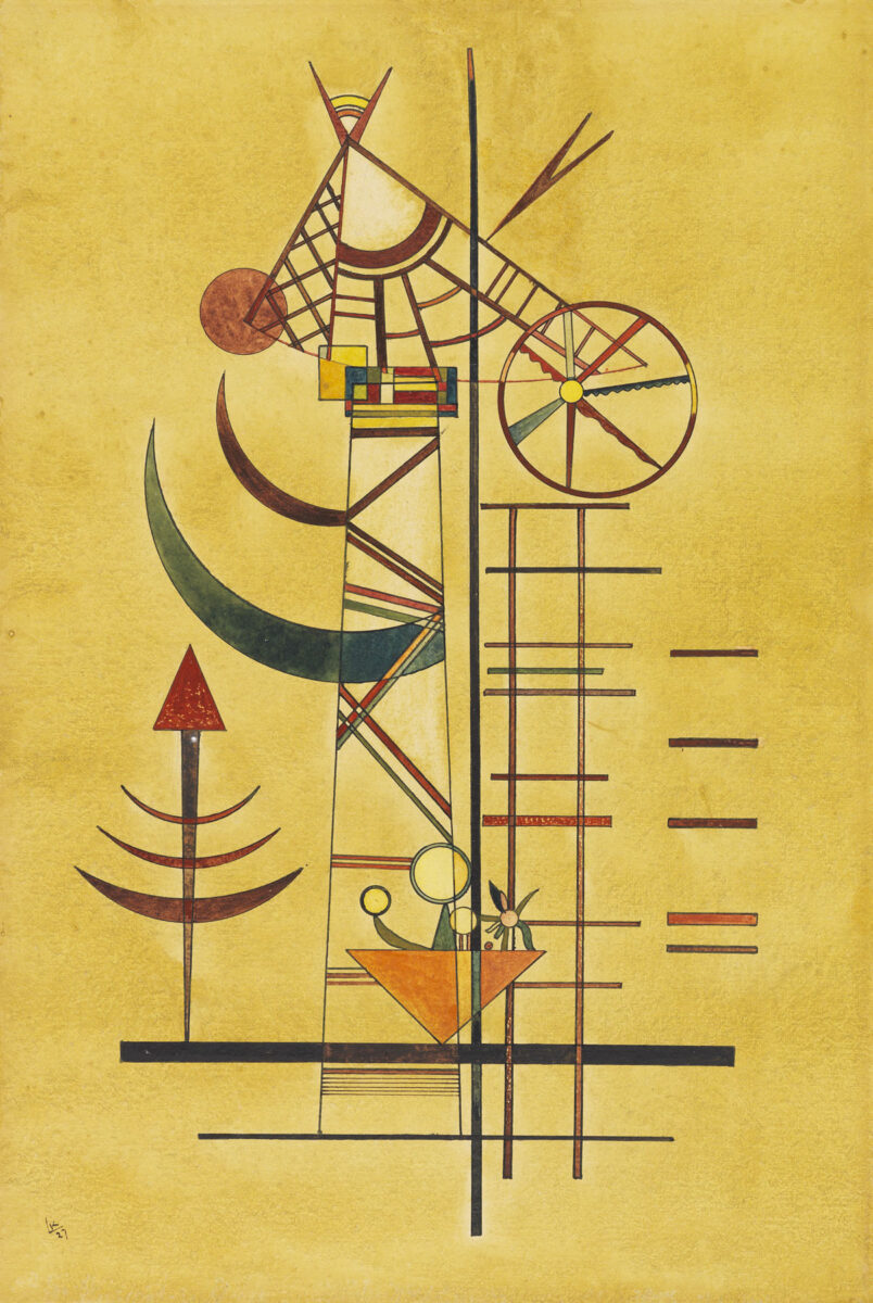 Βασίλι Καντίνσκι, «Curved Tips», 1927 (φωτ.: Ketterer Kunst).