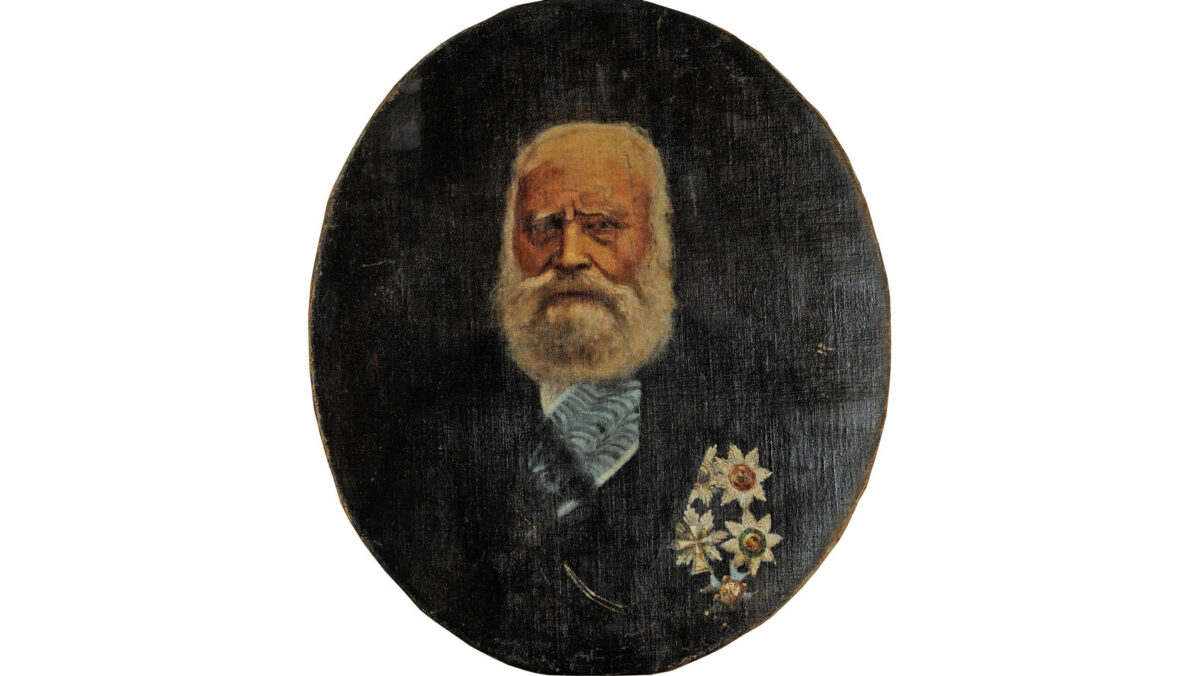 Ο Κωνσταντίνος Κανάρης σε μεγάλη ηλικία, με τα παράσημά του. Ν. Κεσσανλής, λάδι σε μουσαμά, 1889 (ΕΙΜ 8946). © ΙΕΕΕ-ΕΙΜ.