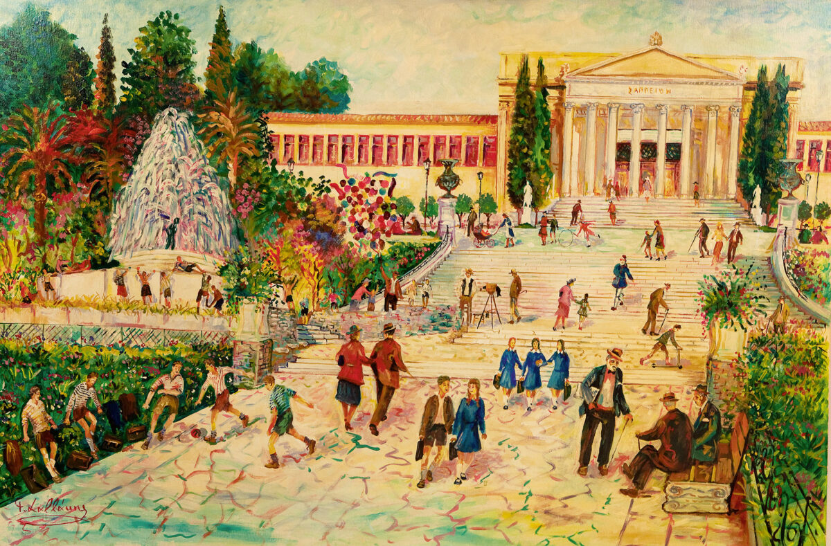 Νεότερα μνημεία 36 έργα του Γ. Σαββάκη στις ταβέρνες της Πλάκας