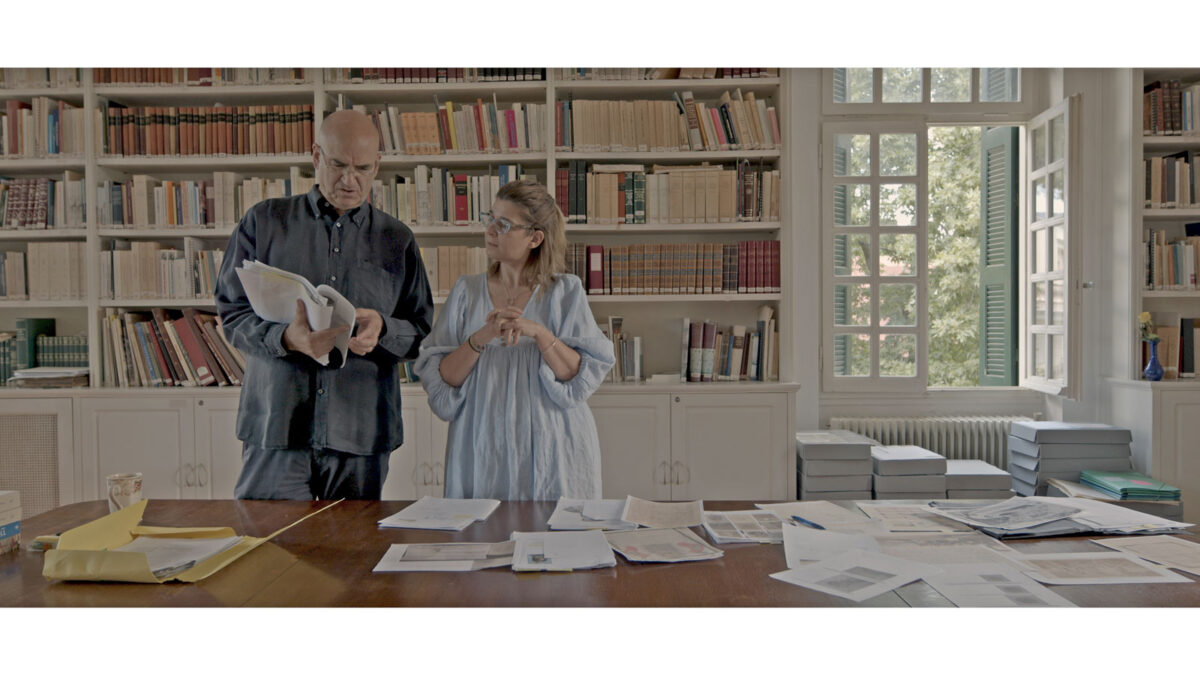 Στιγμιότυπο από το ντοκιμαντέρ «1821 Πριν και Μετά: The Making of. Η προετοιμασία μιας μοναδικής έκθεσης».