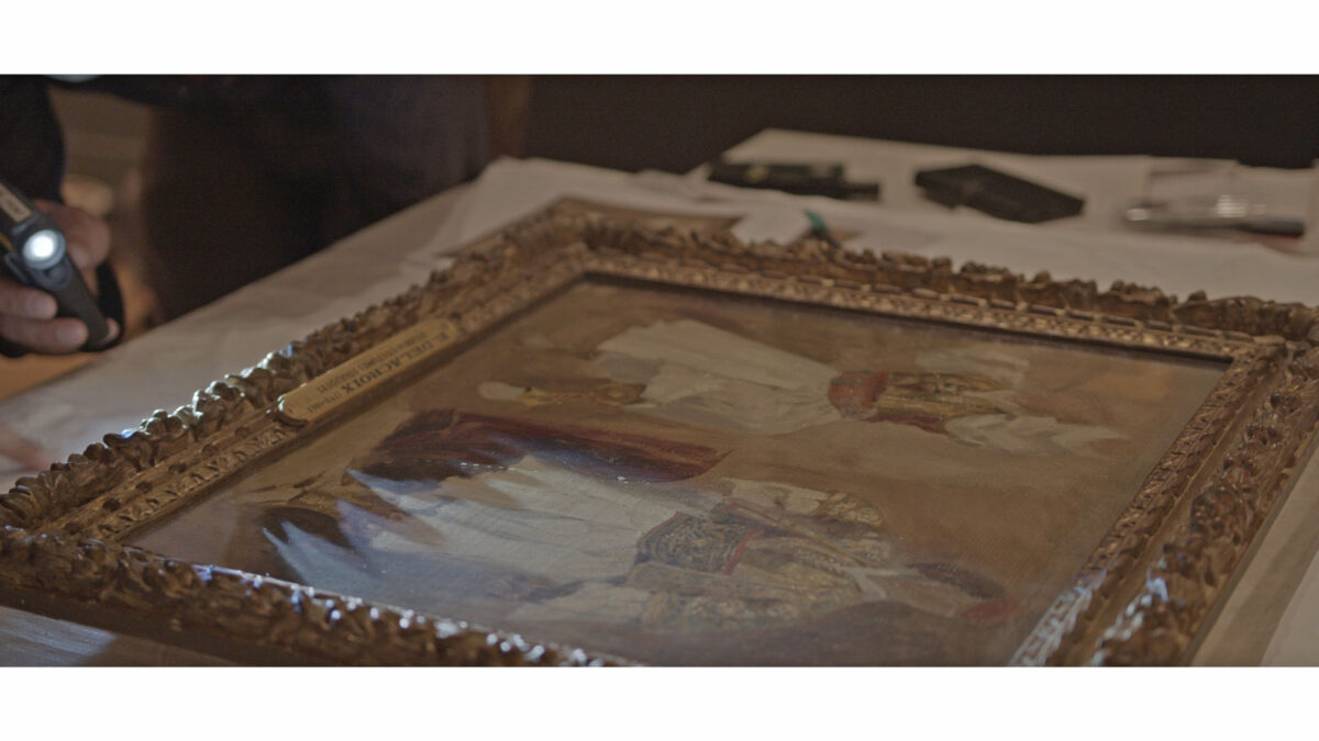 Στιγμιότυπο από το ντοκιμαντέρ «1821 Πριν και Μετά: The Making of. Η προετοιμασία μιας μοναδικής έκθεσης».