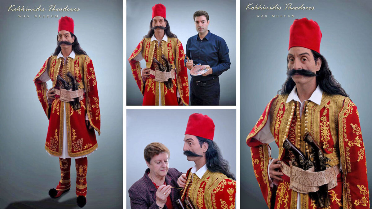 Ο Γεώργιος Καραϊσκάκης στο μουσείο κέρινων ομοιωμάτων του Θ. Κοκκινίδη