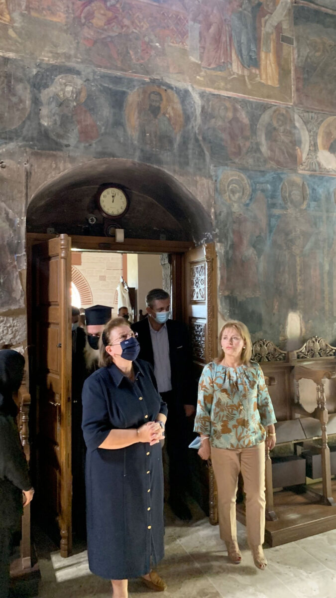 Στην Ι.Μ. Κάτω Παναγιάς (φωτ.: ΥΠΠΟΑ).