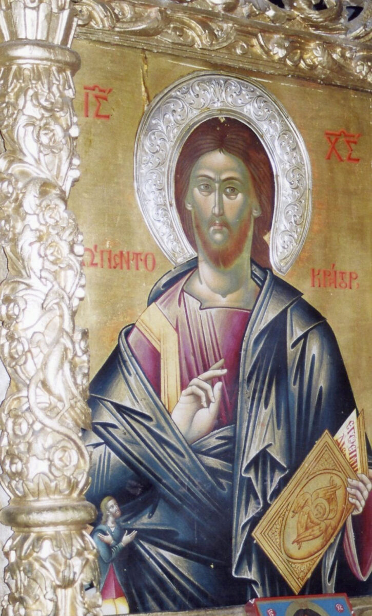 Η εικόνα του Χριστού Παντοκράτορα πριν από την κλοπή (φωτ.: ΥΠΠΟΑ).
