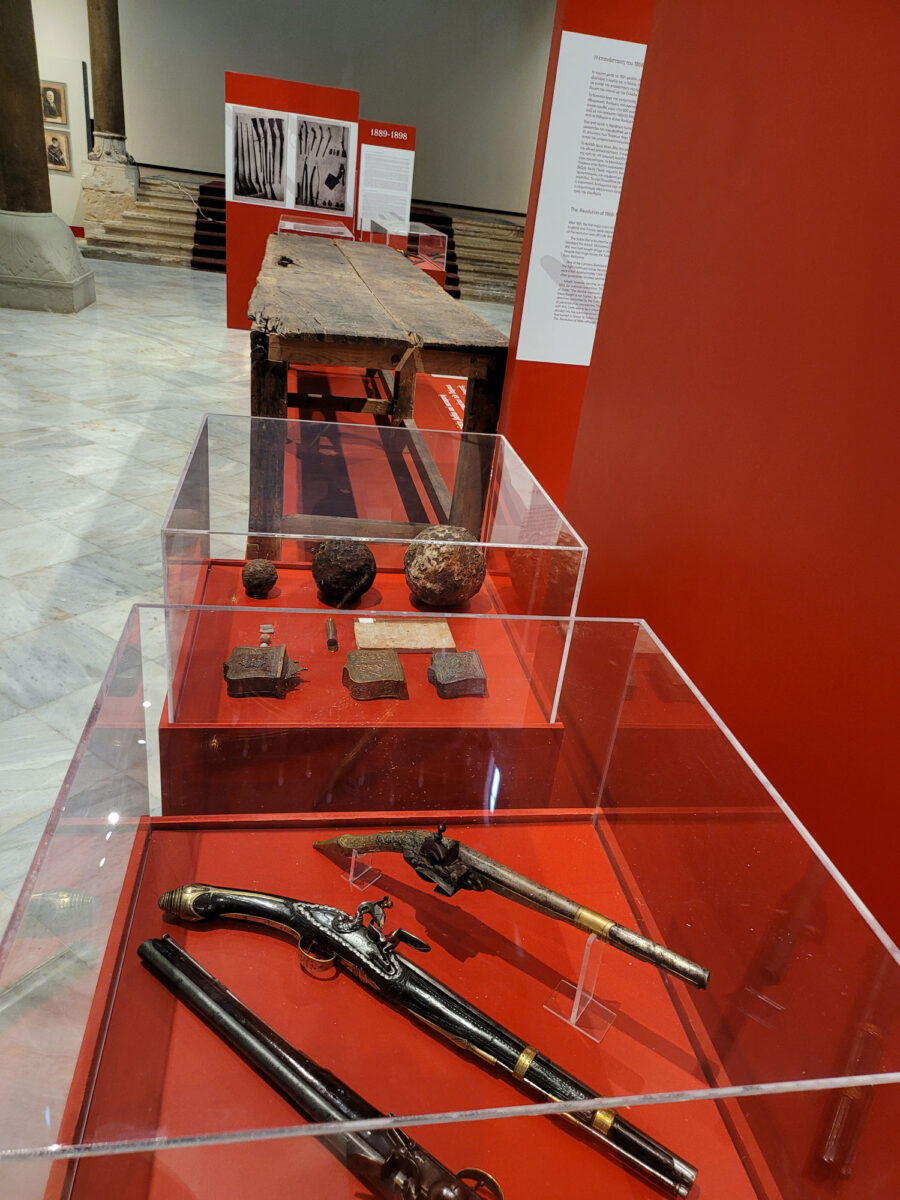 Άποψη της έκθεσης που θα παρουσιαστεί στη Βασιλική του Αγίου Μάρκου.