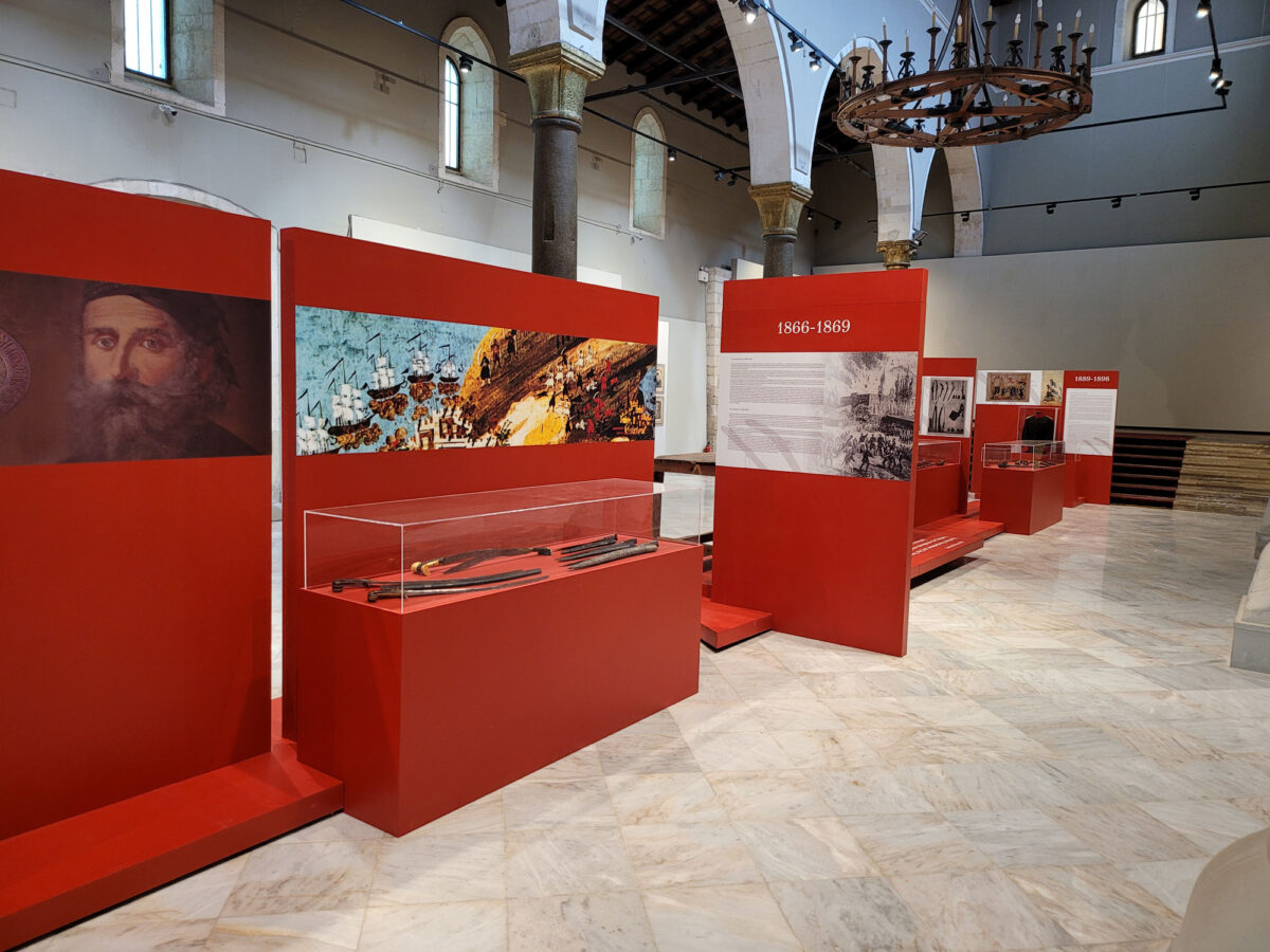 Άποψη της έκθεσης που θα παρουσιαστεί στη Βασιλική του Αγίου Μάρκου.