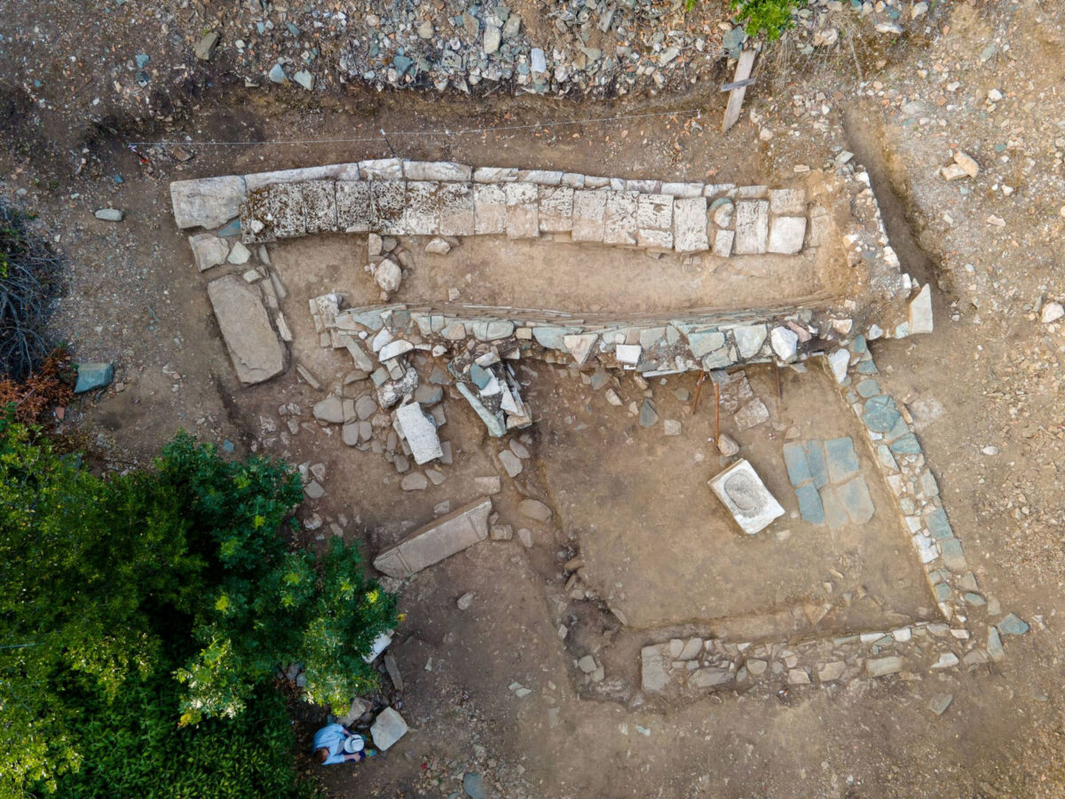 Αγιόκαμπος: άποψη του αρχαίου κτηρίου (φωτ.: ΥΠΠΟΑ).