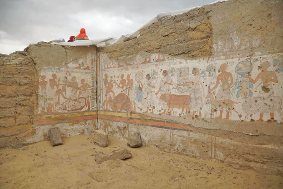 Άποψη της ανασκαφής. Φωτ.: Υπουργείο Αρχαιοτήτων της Αιγύπτου.