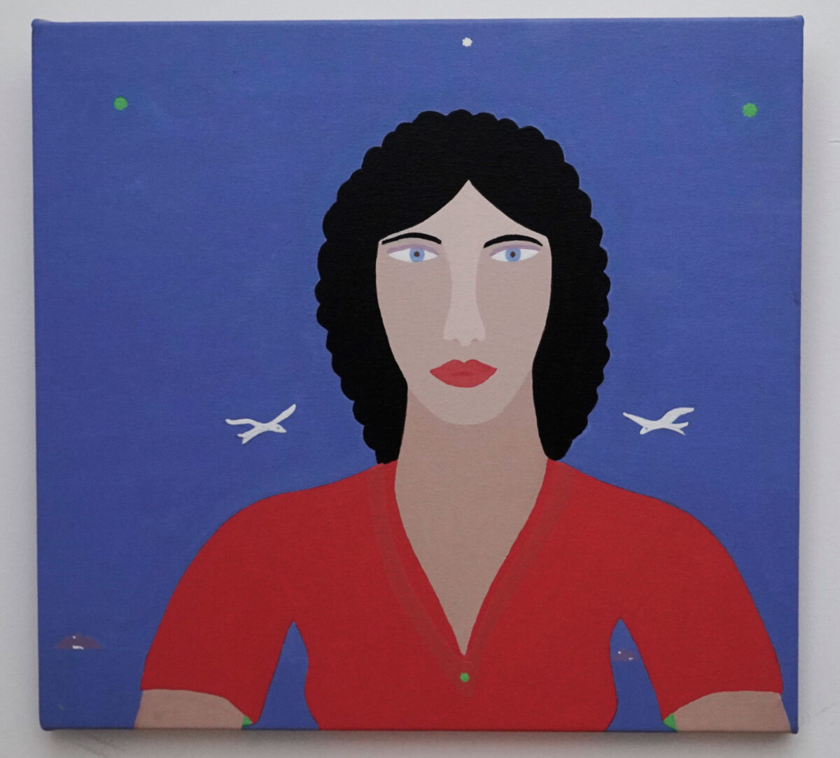 Charles Howard, «Αντιγόνη», ακρυλικά σε καμβά, 40x43 εκ. (φωτ.: Μενέλαος Μυρίλλας).