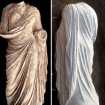 Άγαλμα γυναίκας με ποδήρη χιτώνα ήρθε στο φως στην Επίδαυρο