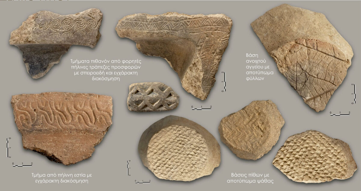 Εικ. 8. Ευρήματα από την ανασκαφή της Αρχαίας Τενέας. Φωτ.: ΥΠΠΟΑ.