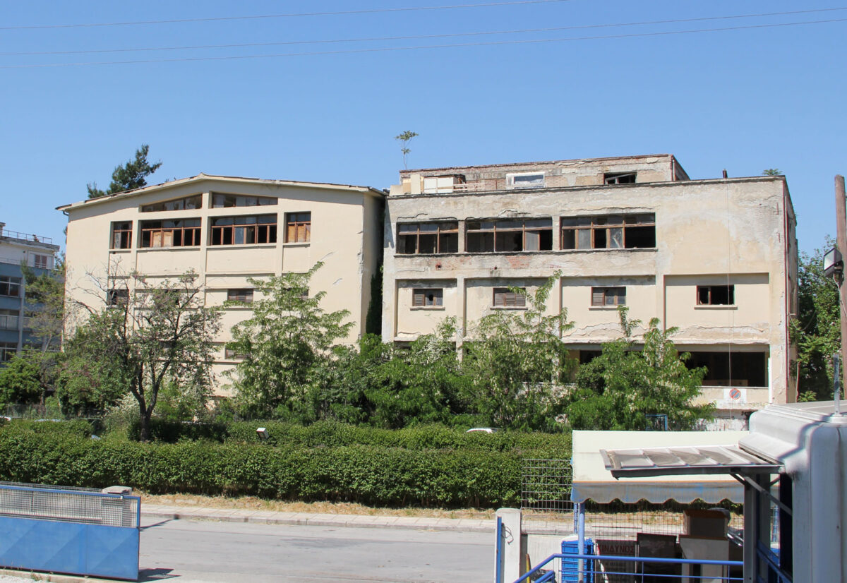 Καπναποθήκη Ιντερνάσιοναλ Τομπάκο (1959). Σπάρτης 19 (συνοικισμός Τερψιθέας - Δήμος Π. Μελά - Δυτική Θεσσαλονίκη). Φωτ. ΑΠΕ-ΜΠΕ / Σ. Γκουβούση - Σπ. Ταβλίκος.