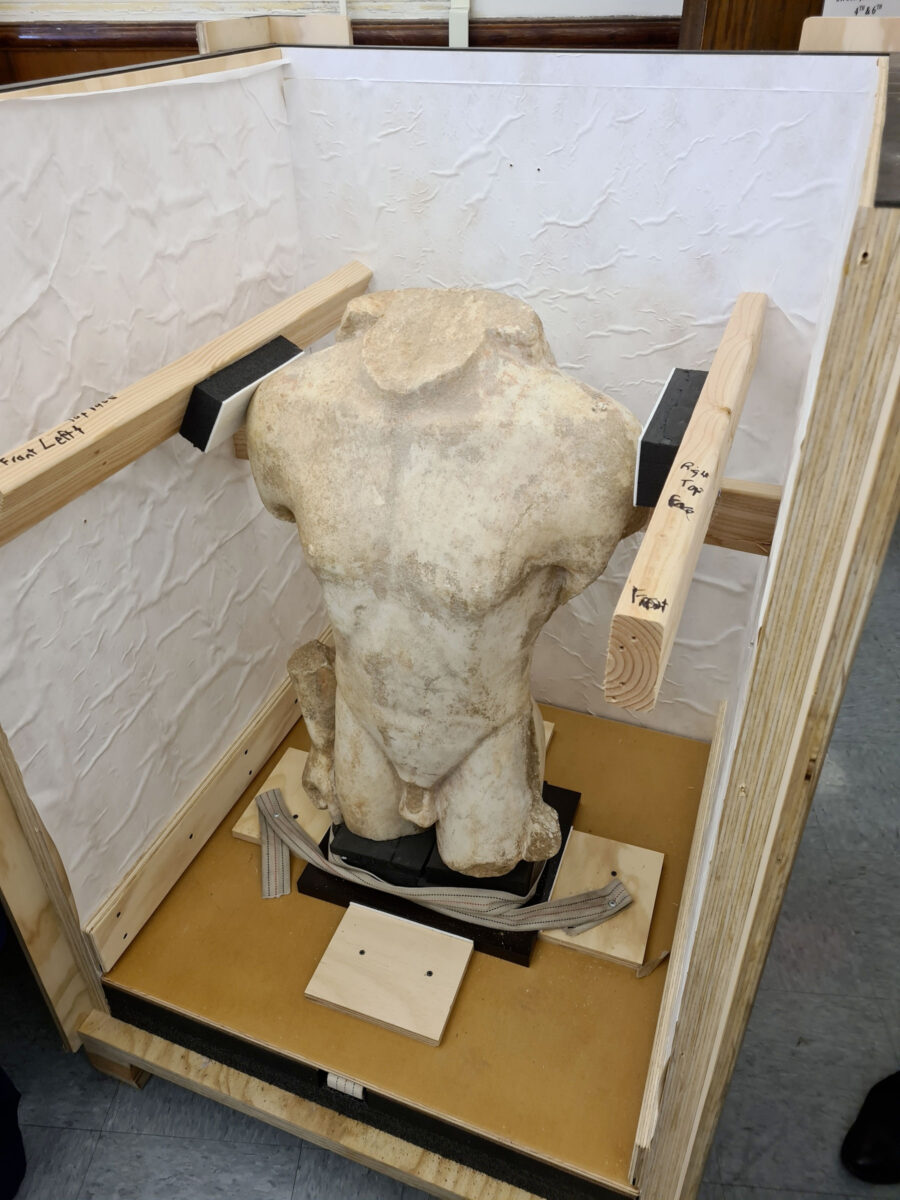 Ο Κούρος που επιστρέφει στην Ελλάδα (φωτ.: ΥΠΠΟΑ).