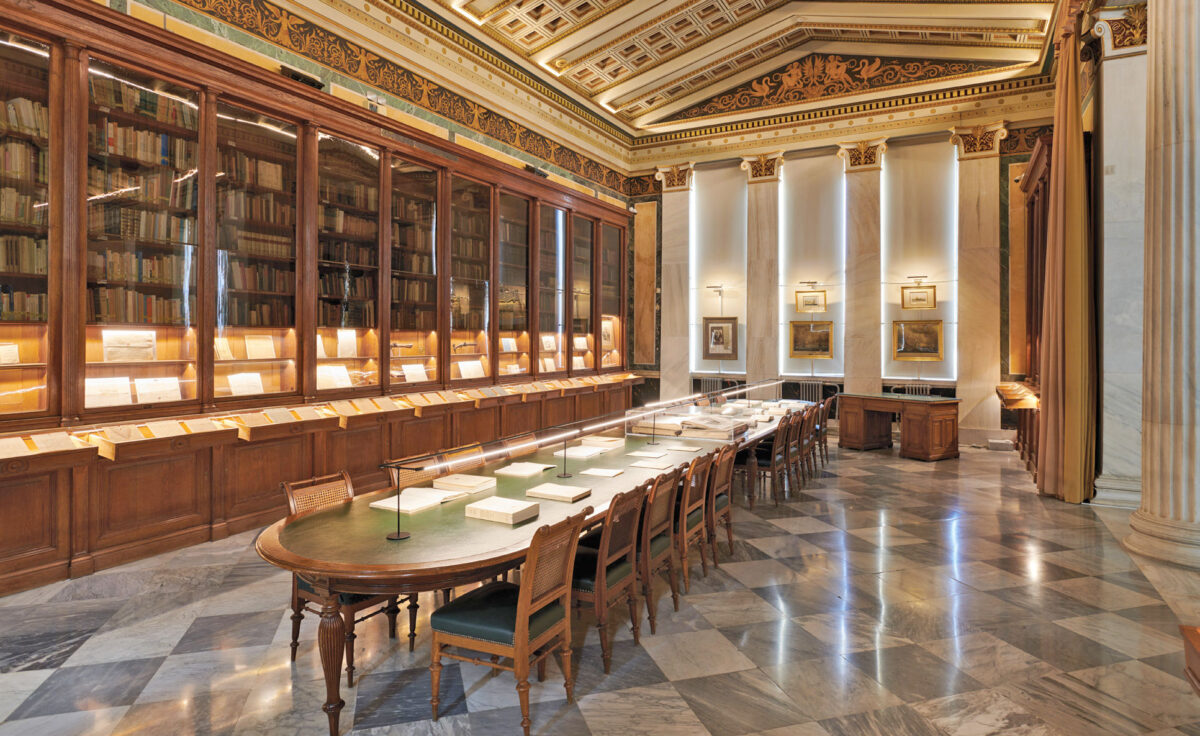 Ακαδημία Αθηνών, άποψη του εκθεσιακού χώρου.