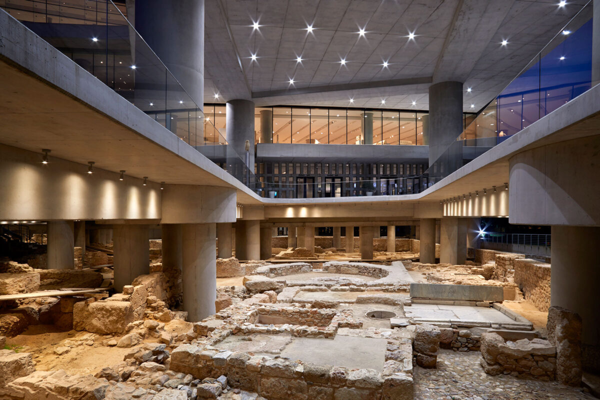 Άποψη της ανασκαφής κάτω από το Μουσείο Ακρόπολης. © Μουσείο Ακρόπολης. Φωτ.: Γιώργος Βιτσαρόπουλος.