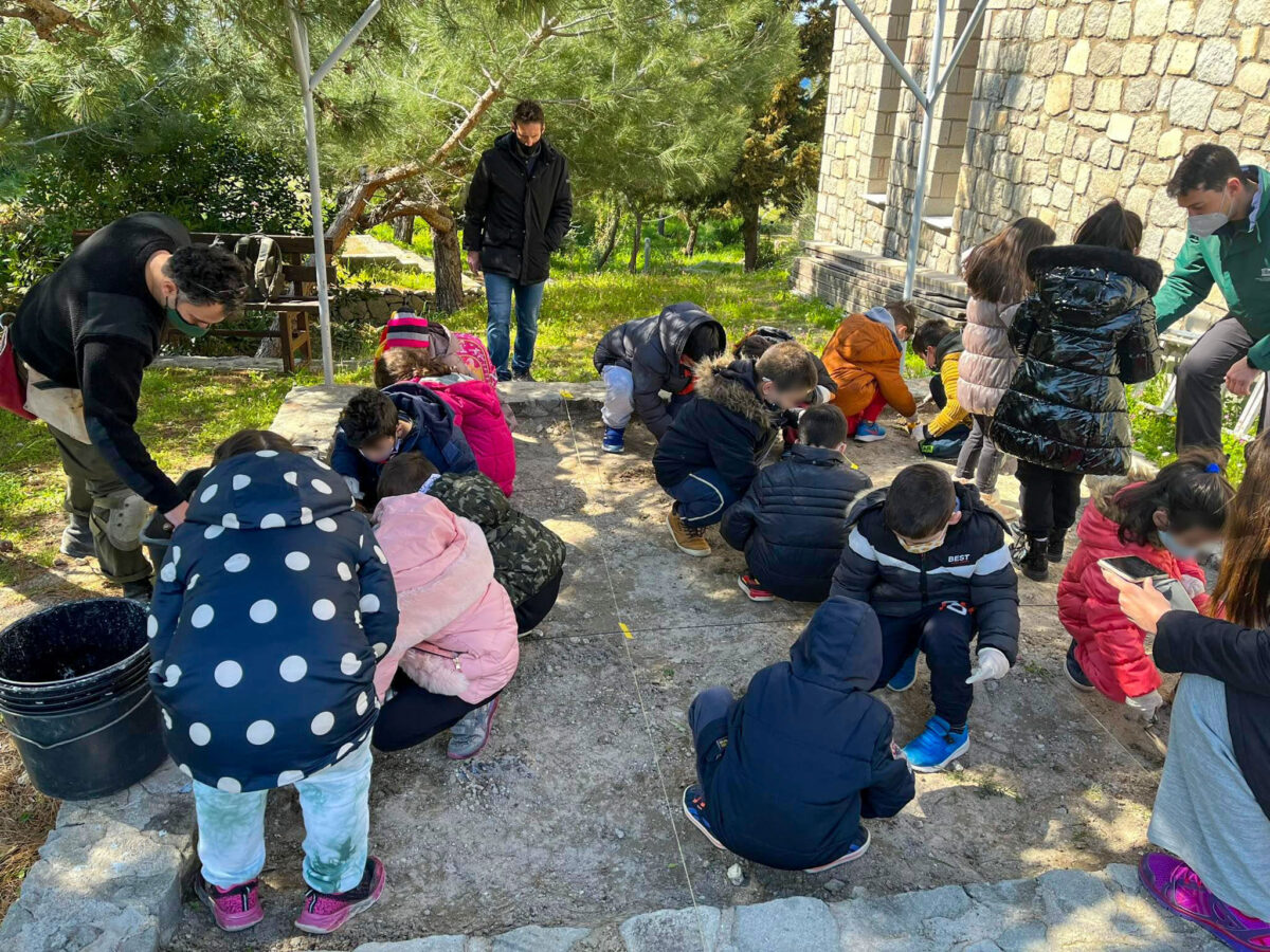 Από το εκπαιδευτικό πρόγραμμα του Μουσείου Φυσικής Ιστορίας Απολιθωμένου Δάσους Λέσβου «Μικροί Παλαιοντολόγοι».