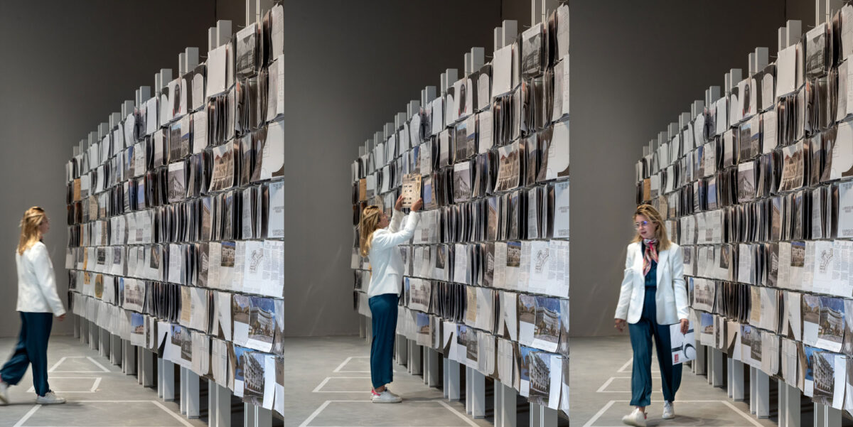 Tο Ελληνικό Περίπτερο στην Μπιενάλε Αρχιτεκτονικής της Βενετίας το 2021 (φωτ.: Ugo Carmeni).