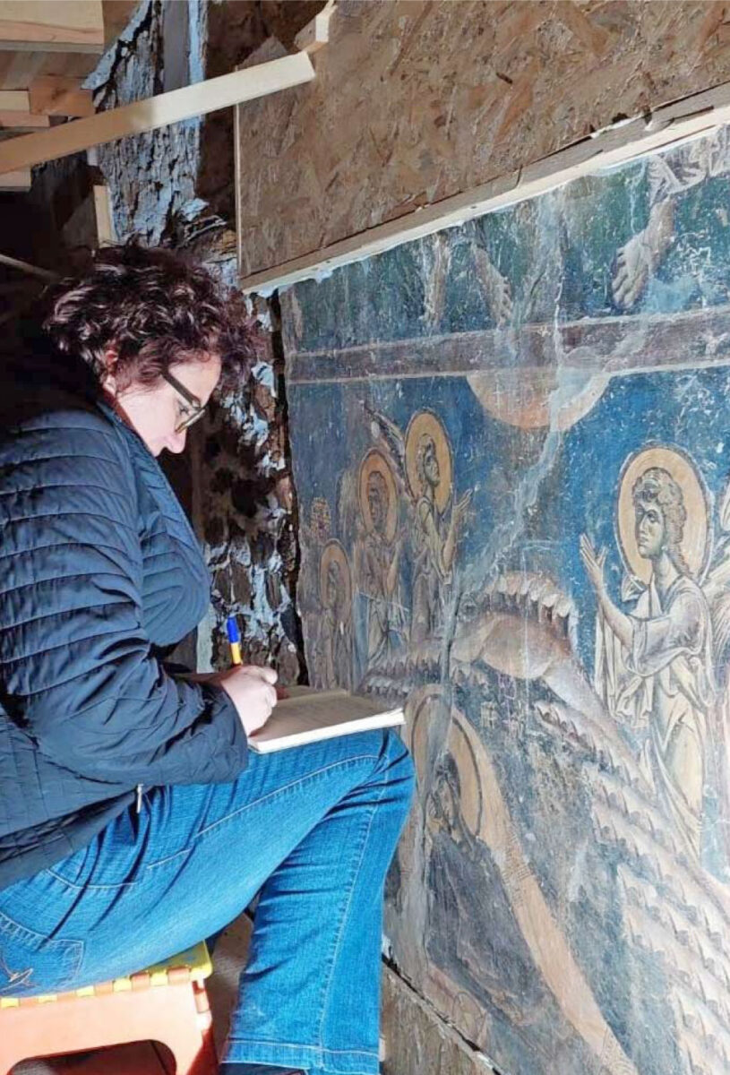 Στον ναό του Αγίου Γεωργίου στο Κουρμπίνοβο (πηγή εικόνας: EKBMM).