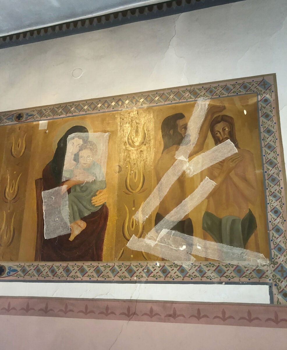 Αγιογραφίες στην Αγία Κιουρά της Λέρου (φωτ.: ΥΠΠΟΑ).