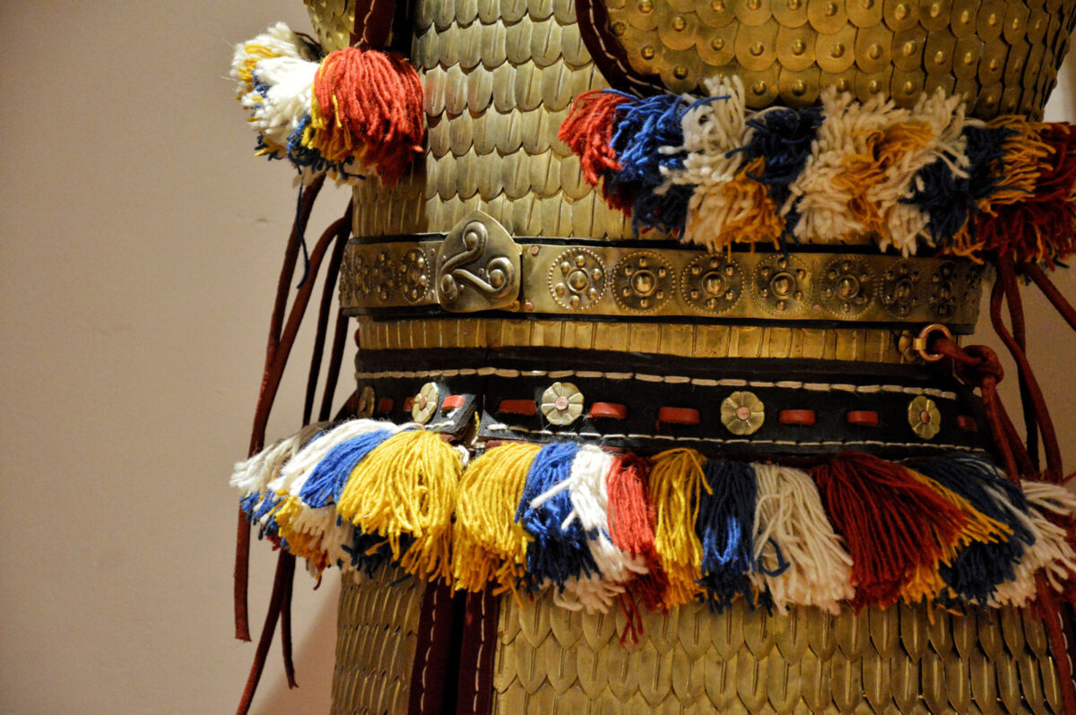 Πανοπλία του Οδυσσέα. Από την έκθεση «Πανοπλίες - Η τέχνη του οπλισμού στην Αρχαία Ελλάδα» στο Μουσείο Κοτσανά.