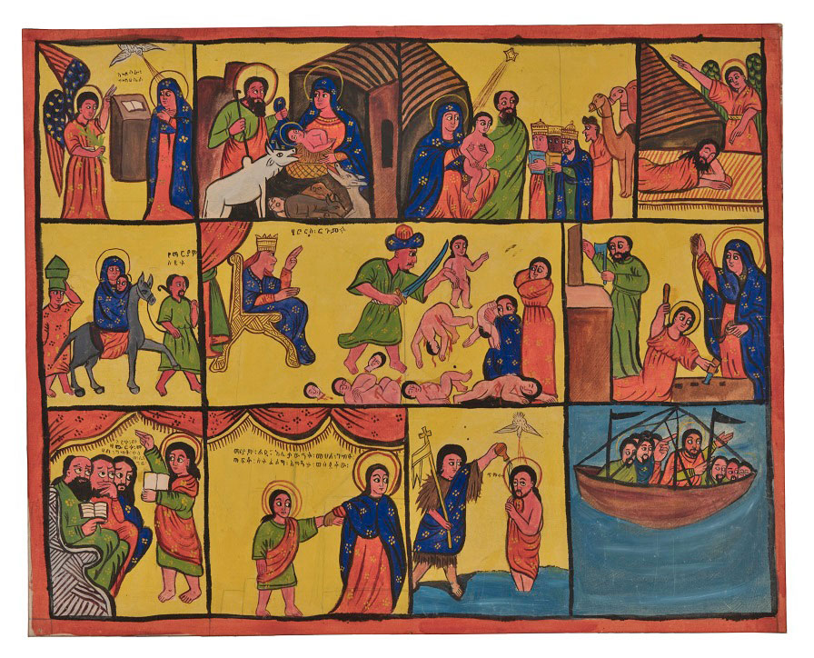 Πίνακας με Χριστολογικές σκηνές (© ΥΠΠΟΑ - ΒΧΜ).