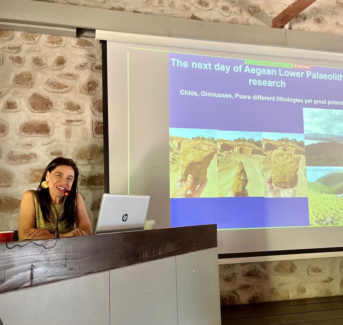 H καθηγήτριας προϊστορικής αρχαιολογίας στο Πανεπιστήμιο Κρήτης Νένα Γαλανίδου (φωτ.: ΑΠΕ-ΜΠΕ / Ν. Γαλανίδου).