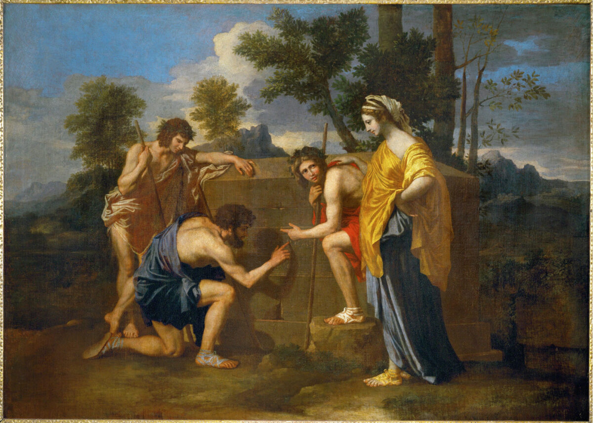 «Et in Arcadia ego», έργο του Nicolas Poussin, περ. 1637-1638.