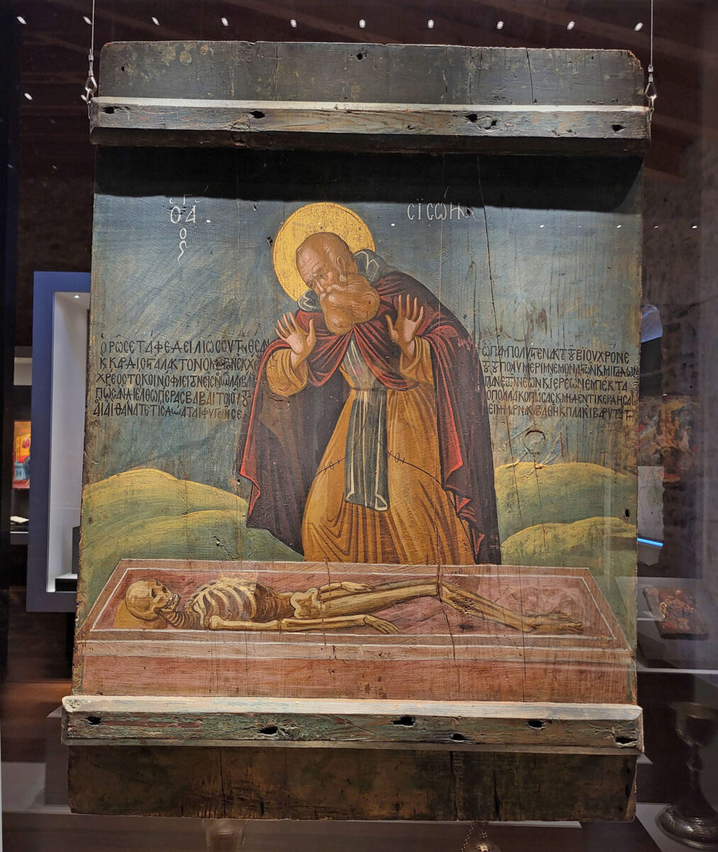 Άποψη της έκθεσης στο «Κέντρο Προστασίας και Προβολής Ιστορίας και Τέχνης» της Μητροπόλεως Ιωαννίνων (φωτ.: Ηλίας Παπαγεωργίου).