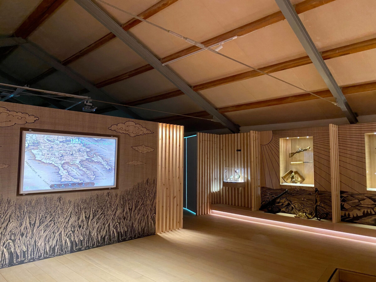 Άποψη της έκθεσης «Η Επανάσταση του 1821 στη Χαλκιδική» (φωτ.: ΥΠΠΟΑ).