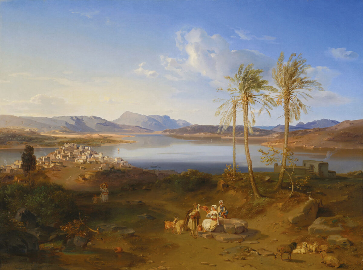 Carl Rottmann (1797-1850), «Άποψη του Πόρου», περ. 1838, ελαιογραφία σε καμβά, 95x126 εκ.
