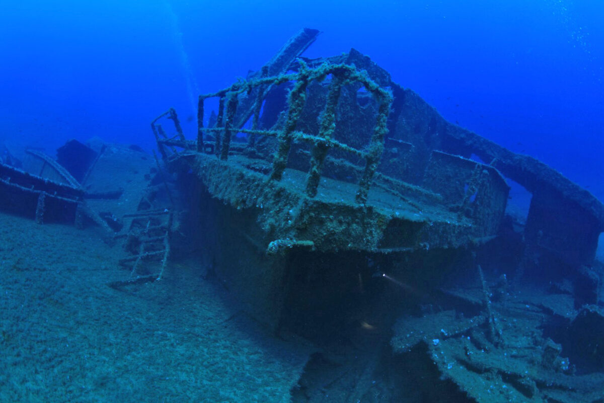  Άποψη του ναυαγίου. Πηγή εικόνας: Αρχείο Κώστα Θωκταρίδη.