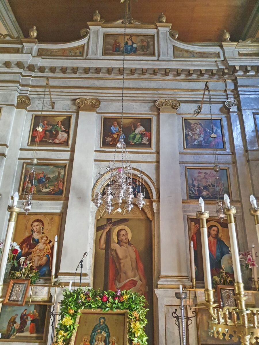 Άποψη του εσωτερικού του ναού της Αγίας Σοφίας και του Αγίου Ιωσήφ στην Κέρκυρα (πηγή εικόνας: ΑΠΕ-ΜΠΕ).