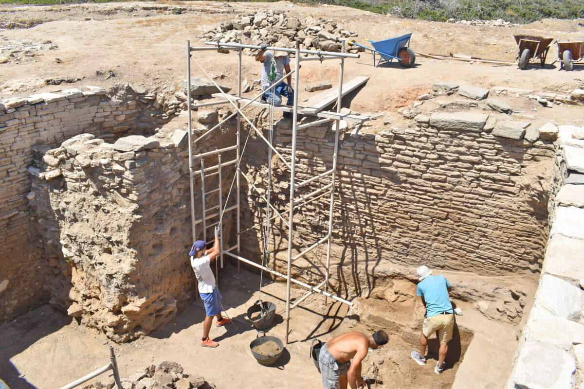 Άποψη της ανασκαφής στη θέση Μάντρα Δεσποτικού (πηγή εικόνας: ΥΠΠΟΑ).