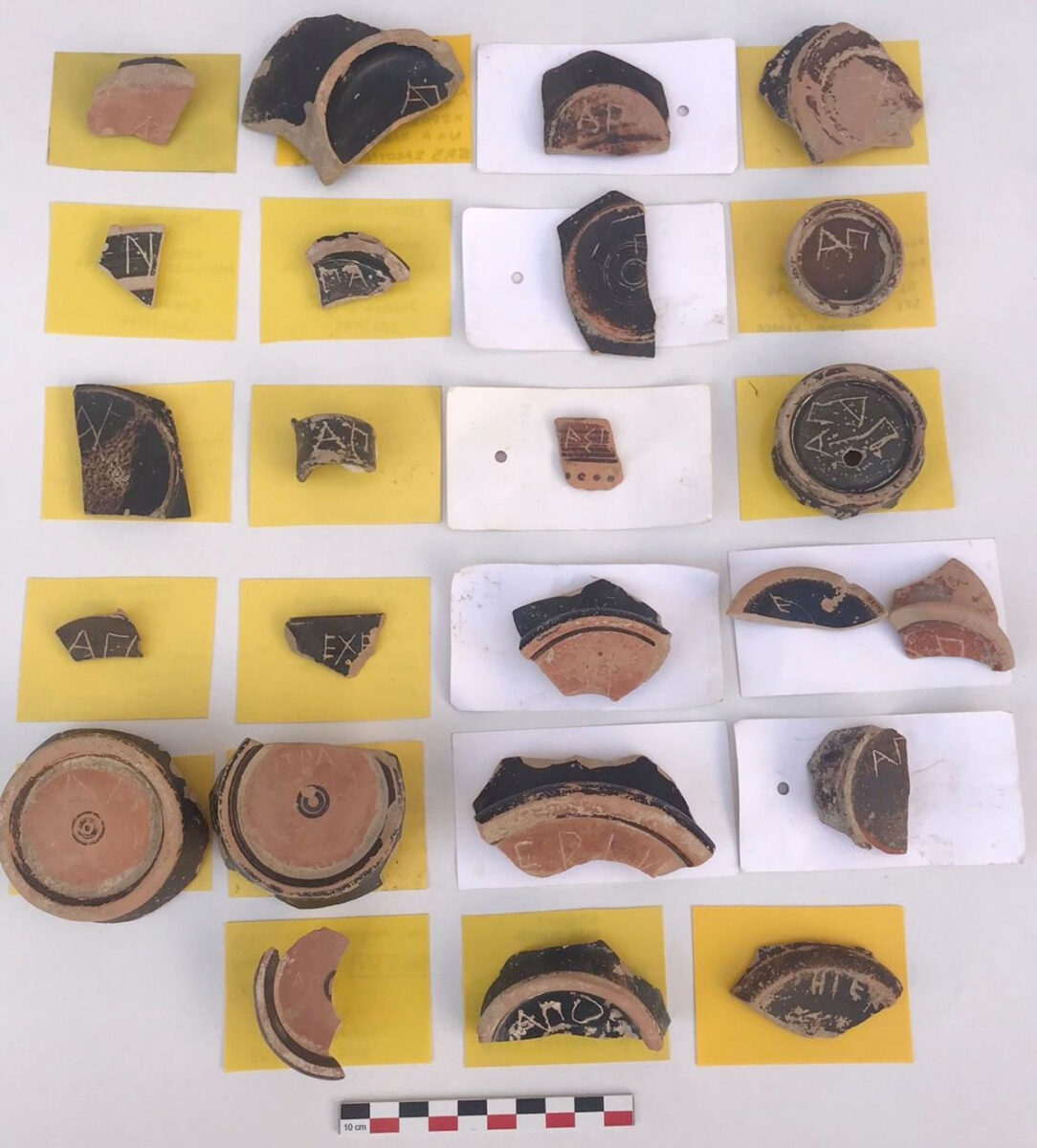 Ευρήματα από την ανασκαφή στη θέση Μάντρα Δεσποτικού (πηγή εικόνας: ΥΠΠΟΑ).