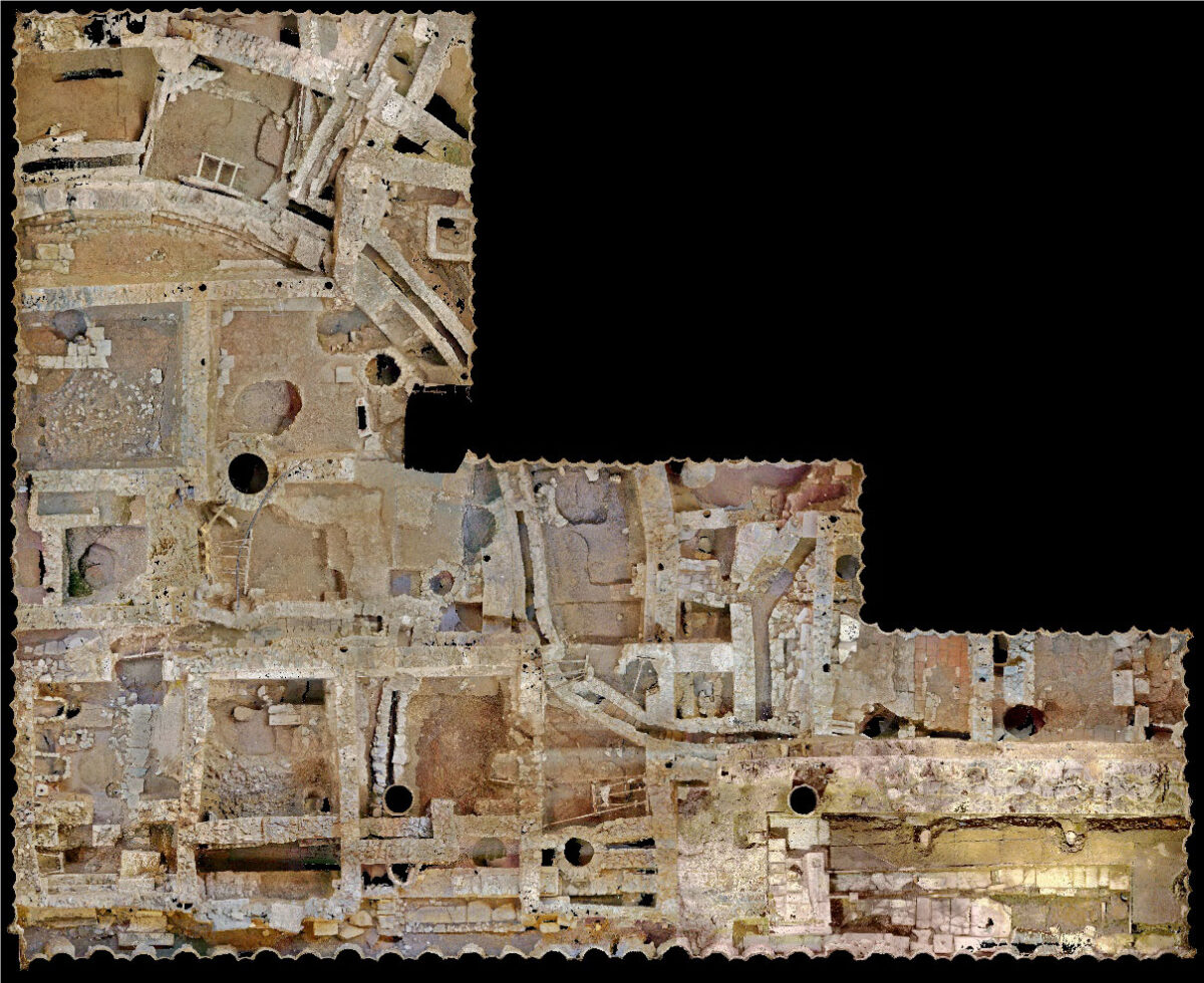 O in situ αρχαιολογικός χώρος. Βόρεια είσοδος του σταθμού «Αγία Σοφία» (φωτ.: ΥΠΠΟΑ).