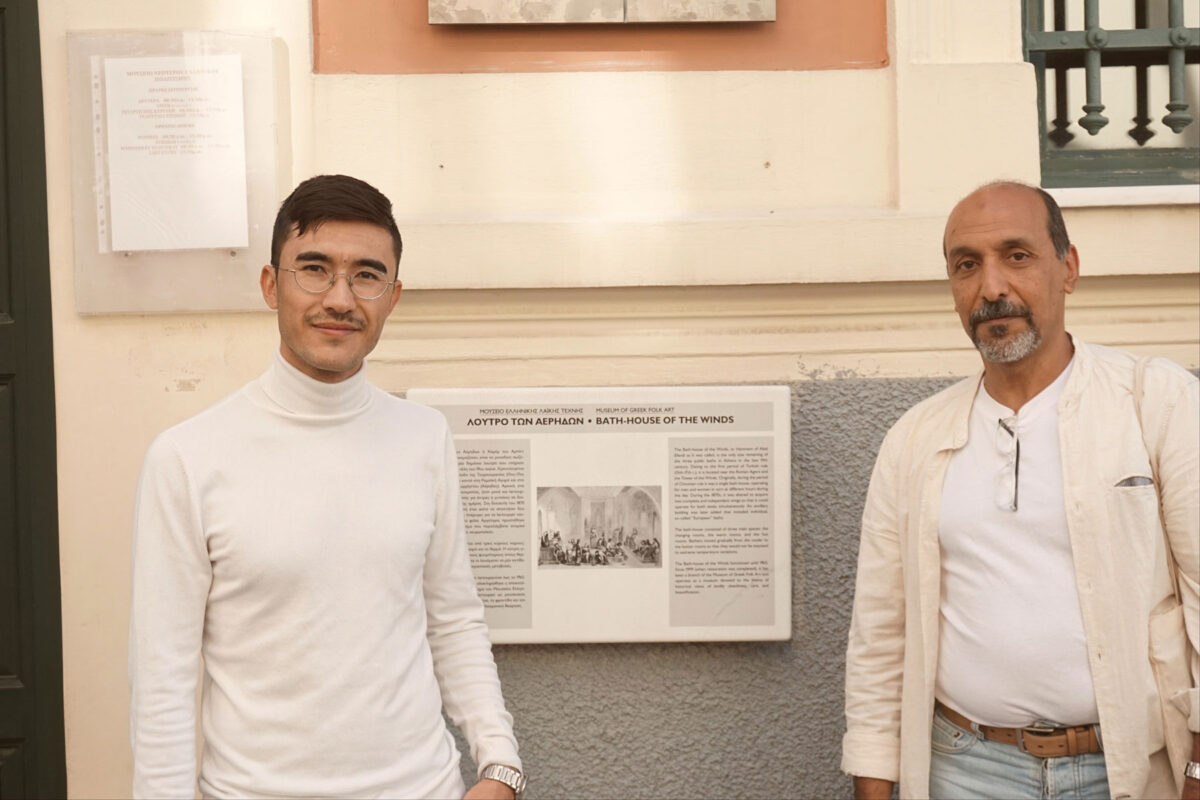 Ο Χαντί (αριστερά) και ο Χισάμ (δεξιά). Φωτ.: © Μαρίνα Τομαρά|ACCMR.