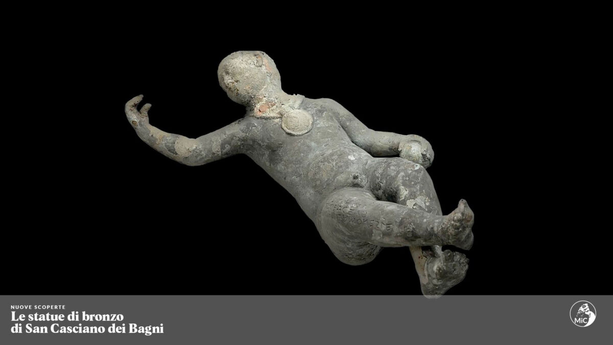 Εύρημα από την ανασκαφή στην περιοχή Σαν Κασιάνο Ντέι Μπάνι της Τοσκάνης (φωτ.: Ministero della Cultura).