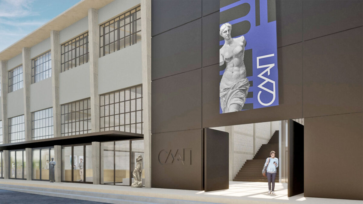 Τρισδιάστατη απεικόνιση της εισόδου από τη βόρεια πλευρά (φωτ.: ΥΠΠΟΑ).