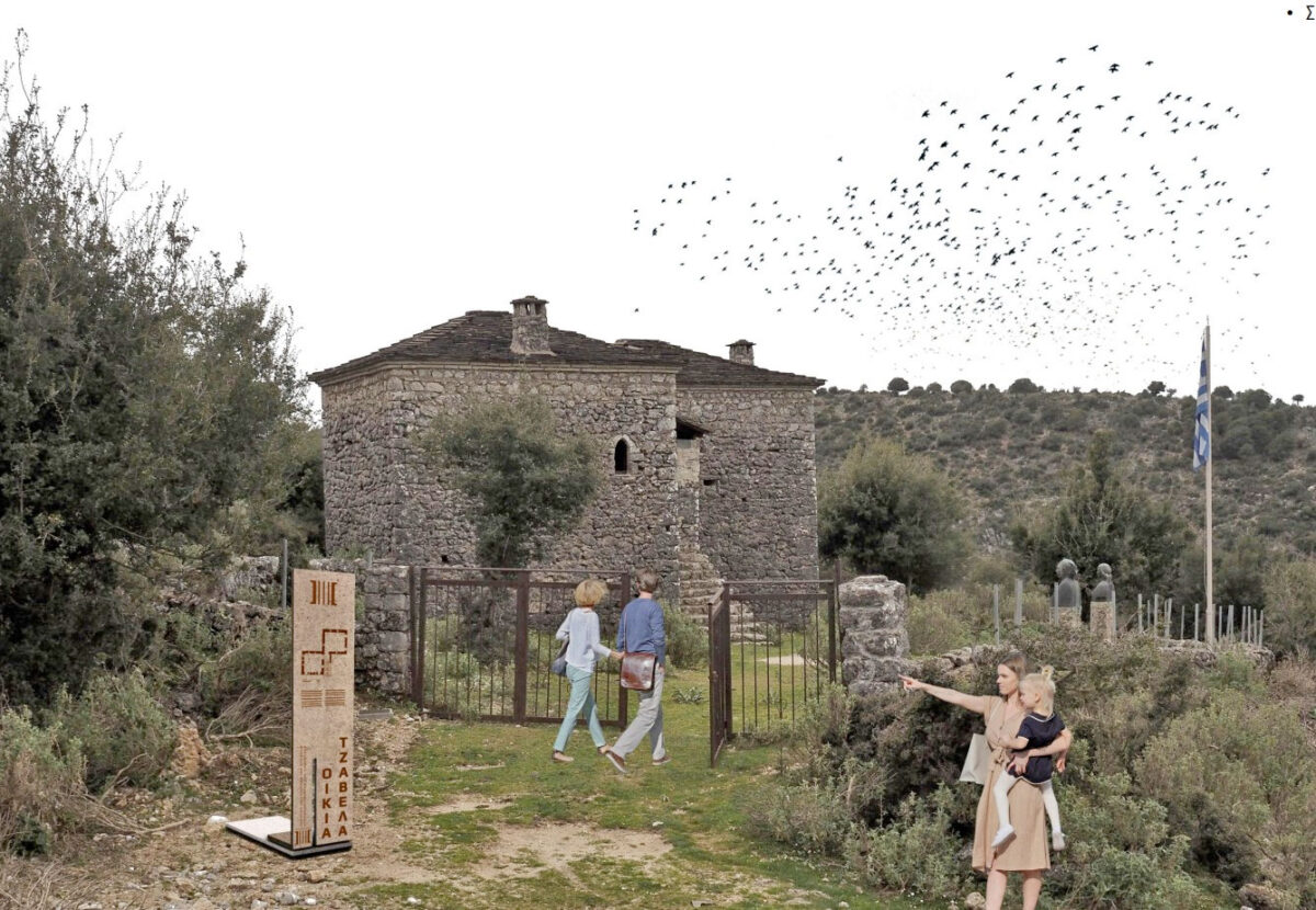 Πρόταση ανάδειξης της Οικίας Τζαβέλα σε τρισδιάστατη απεικόνιση (φωτ.: ΥΠΠΟΑ).