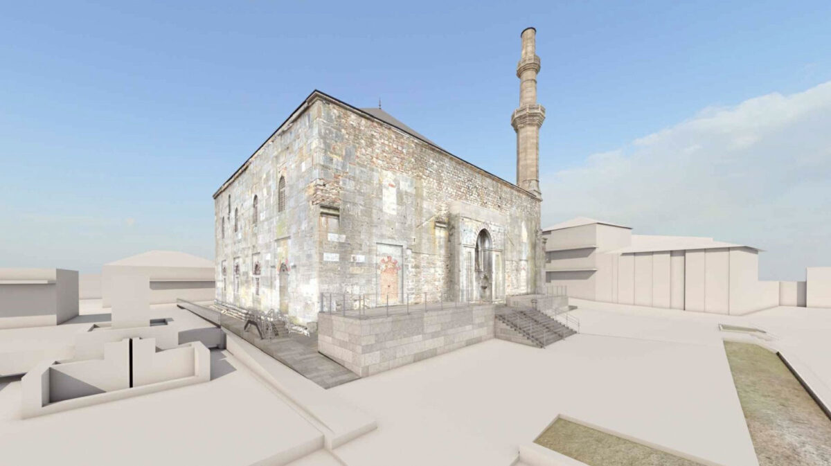 Φωτορεαλιστική απεικόνιση της αποκατάστασης του Τεμένους Βαγιαζήτ (φωτ.: ΥΠΠΟΑ).