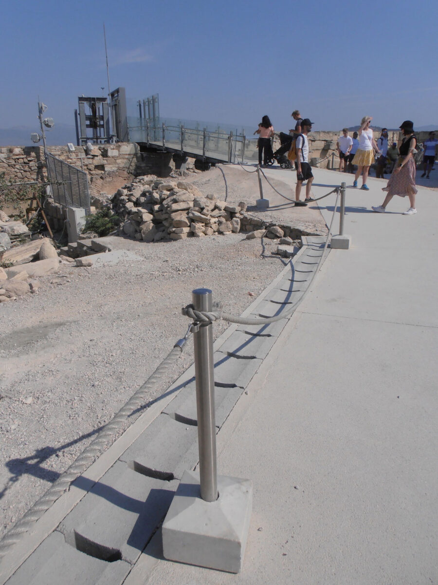 Έργα στην περιοχή δυτικά του Ερεχθείου (φωτ.: ΥΠΠΟΑ).