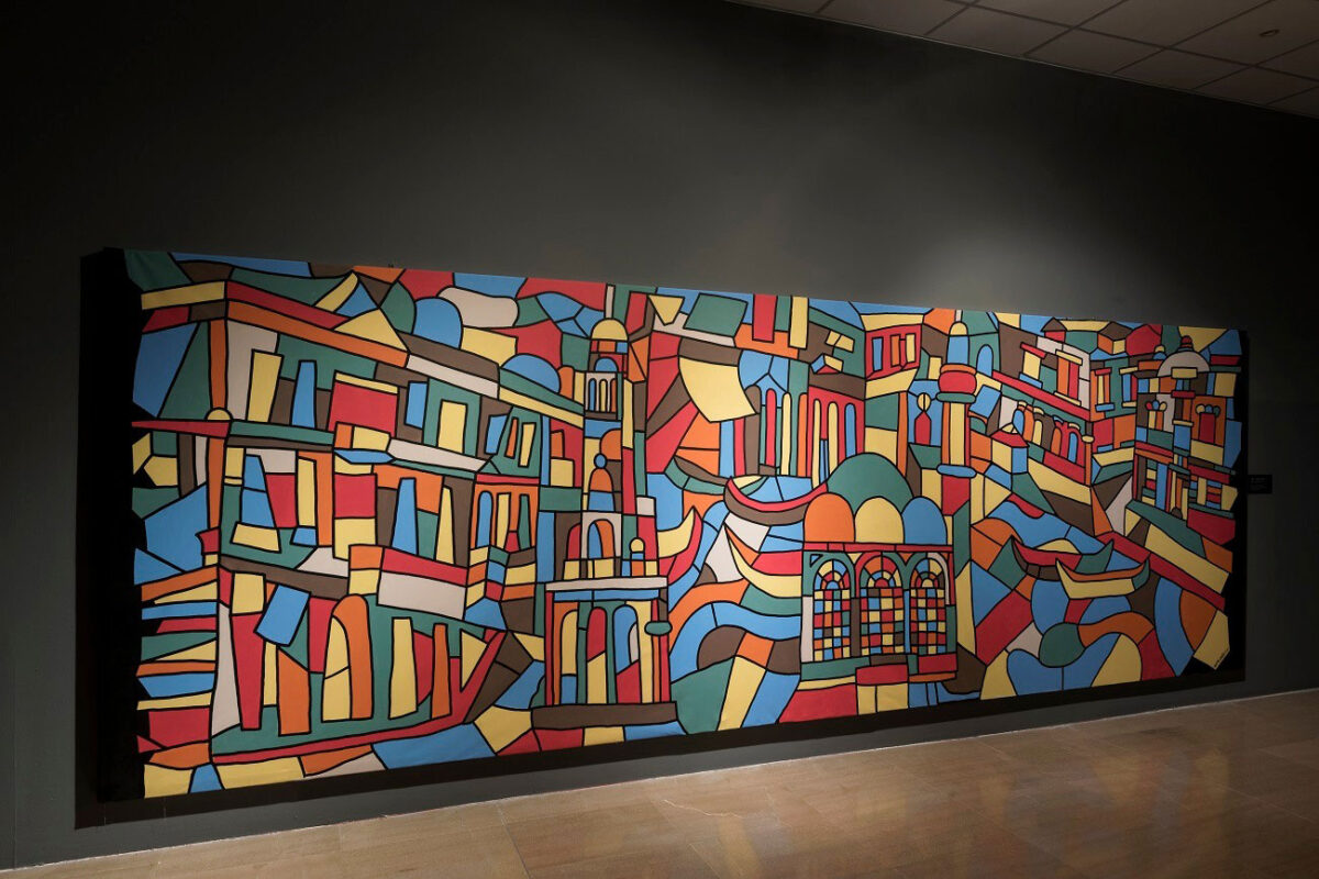 Άποψη της έκθεσης. Soteur - Σωτήρης Φωκέας, «Όνειρο», 2022. © Βυζαντινό και Χριστιανικό Μουσείο.