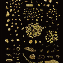 510 γρ. χρυσού: ένας θησαυρός που αποκαλύφθηκε μέσα σε μικρό αγγείο το 1980 από τον αρχαιολόγο Πέτρο Θέμελη. Ερέτρια, O.T. 740, β΄ μισό του 8ου αι. π.Χ. (φωτ.: A. Σκιαδαρέσης, ESAG, 2009).