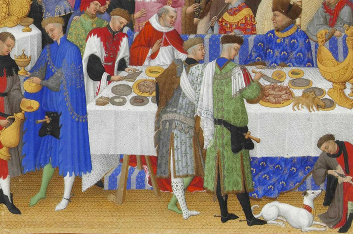 Λεπτομέρεια από το χειρόγραφο «Οι Πολύ Πλούσιες Ώρες του Δούκα του Μπερρύ», περ. 1416. Πηγή εικόνας: Wikipedia.