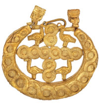 Χρυσό κόσμημα από τον τάφο στον Τεκέ Κνωσού (8ος αι. π.Χ.)