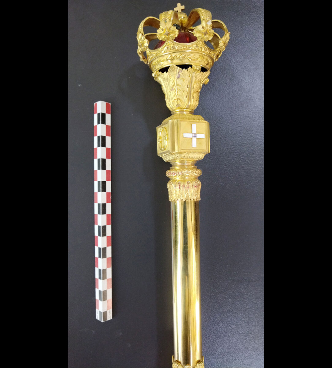 Το σκήπτρο του Όθωνα (λεπτομέρεια). Πηγή εικόνας: ΥΠΠΟ.