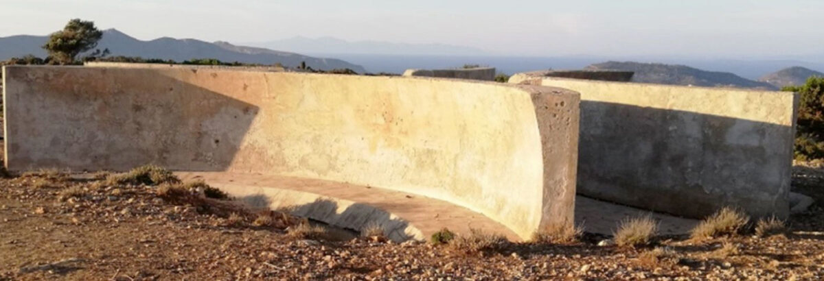 Το κτίσμα με τους ακουστικούς τοίχους του Αερόφωνου. Πηγή εικόνας: ΥΠΠΟ.