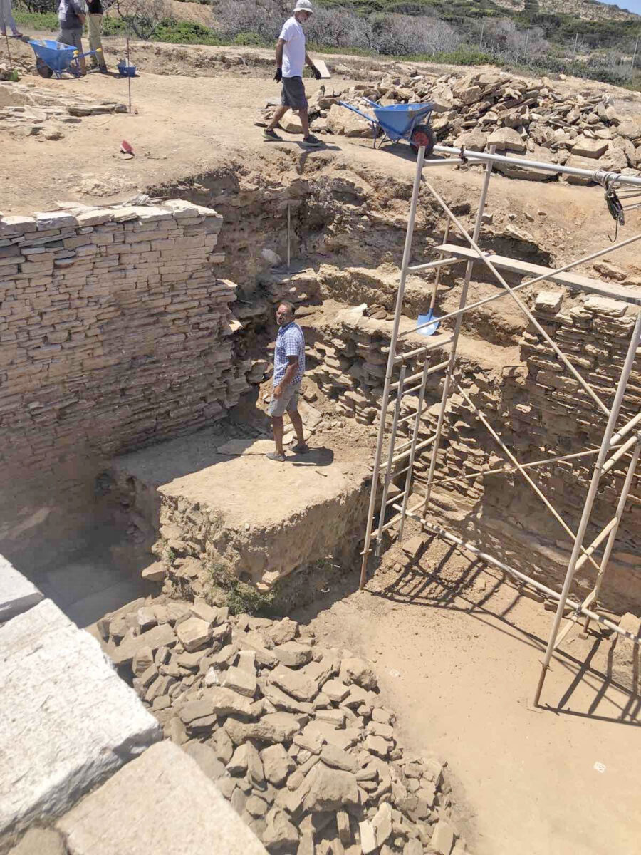 Ανασκαφή στη Δεξαμενή 1. Πηγή εικόνας: ΥΠΠΟ.