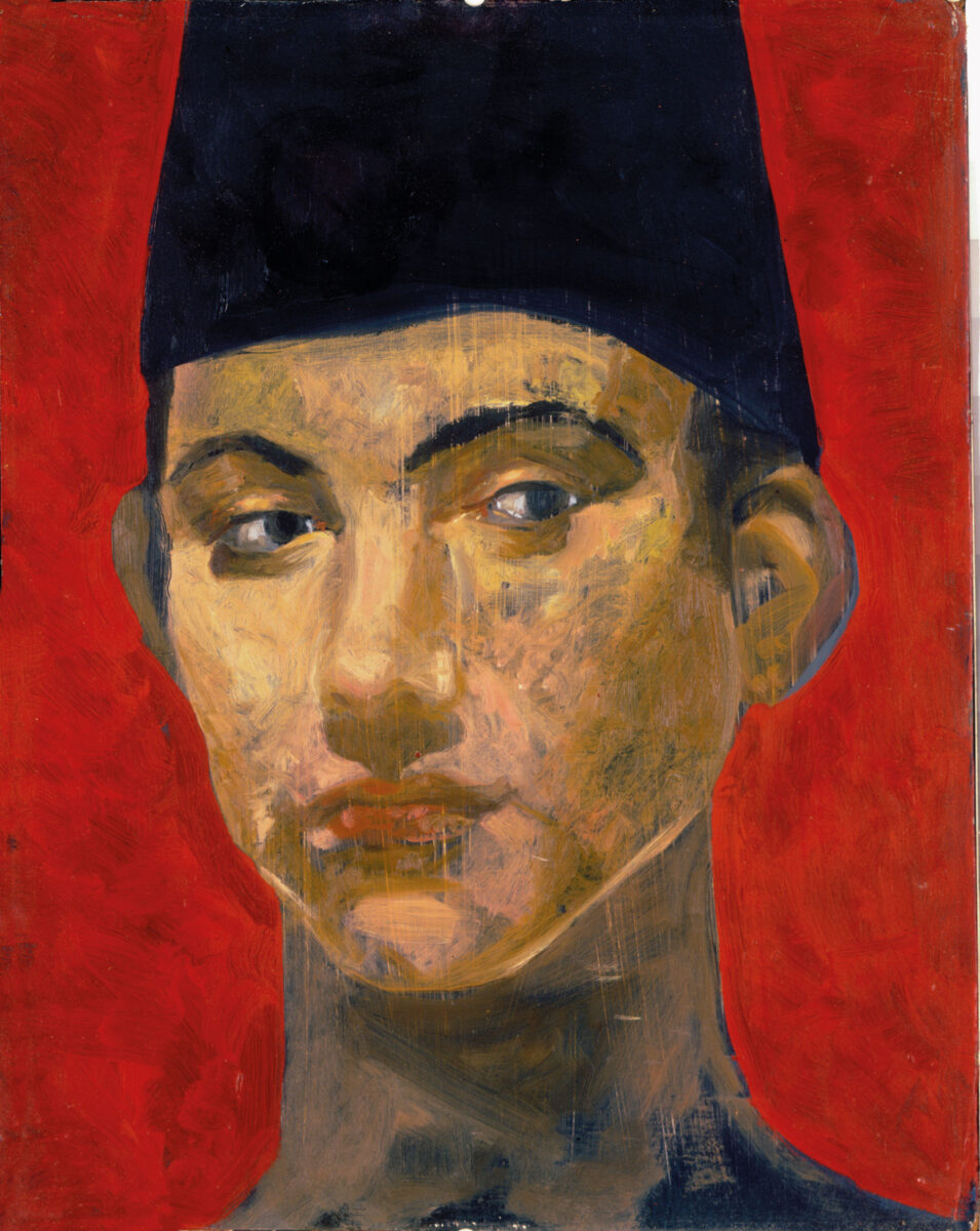 Γιώργος Χατζημιχάλης, «Ρενέ», 1980, λάδι σε hardboard, 27x21 εκ., συλλογή του καλλιτέχνη.