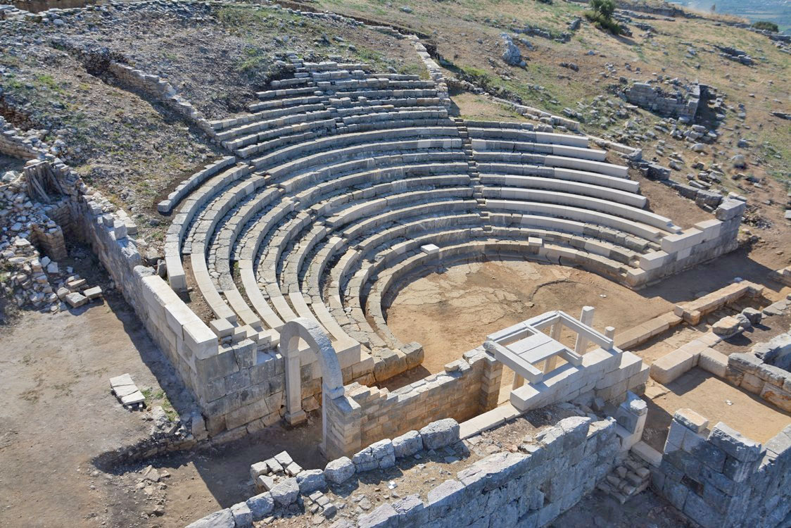 Το θέατρο της Πλευρώνας μετά την ολοκλήρωση των εργασιών. Πηγή εικόνας: ΥΠΠΟ.